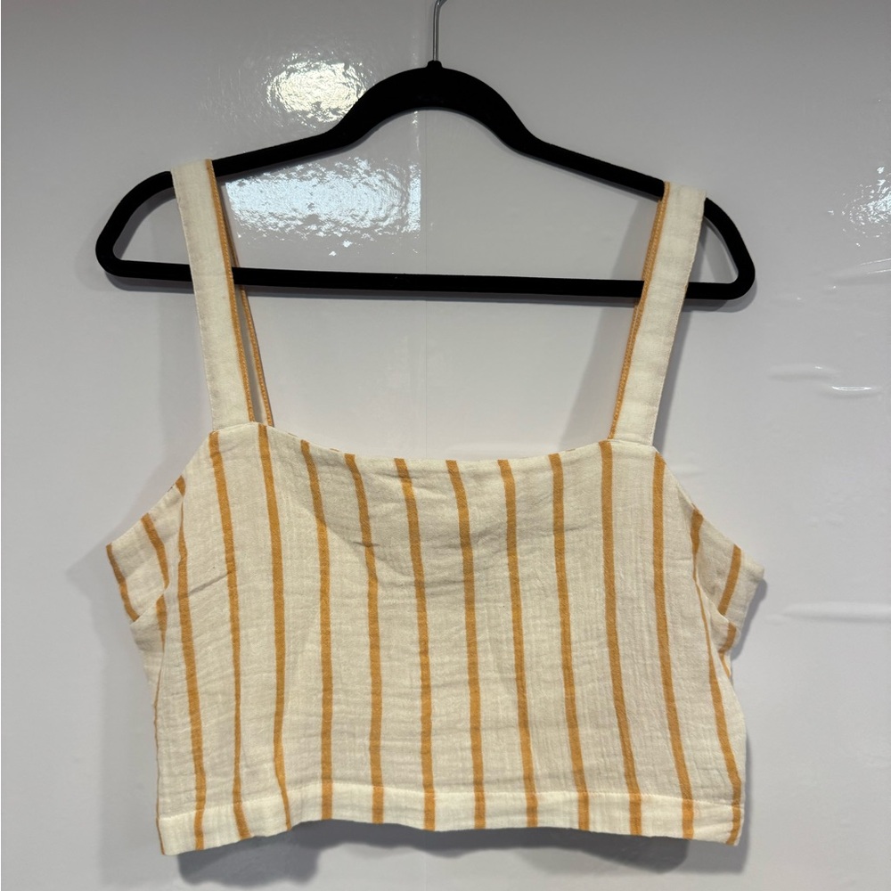 Striped Cream and Yellow‎ Ripcurl Women's Top